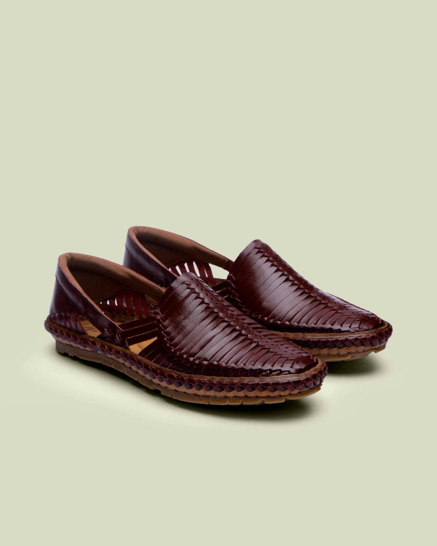 Heir leather loafers Maroon