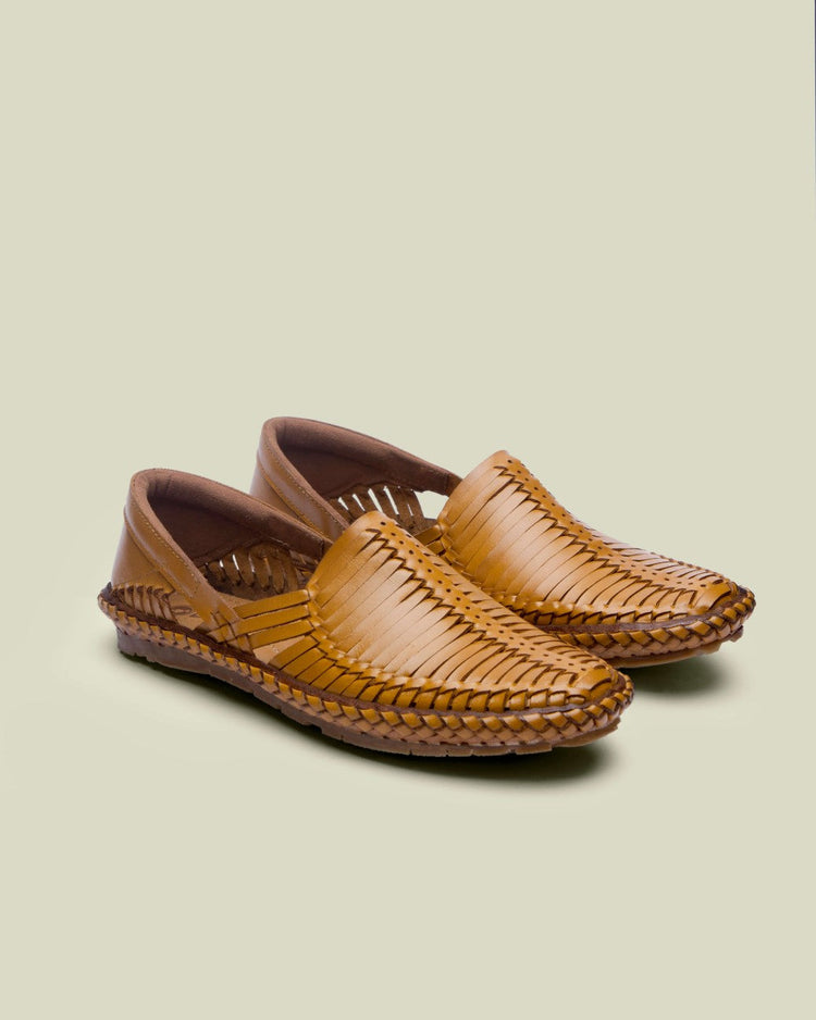 Heir leather loafers Natural