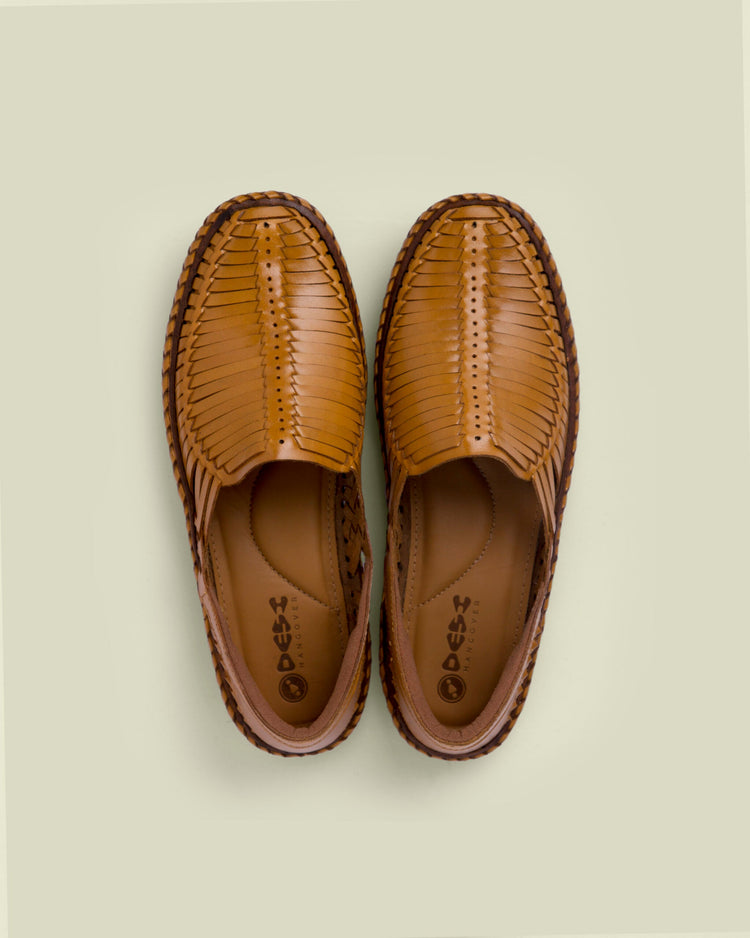 Heir leather loafers Natural