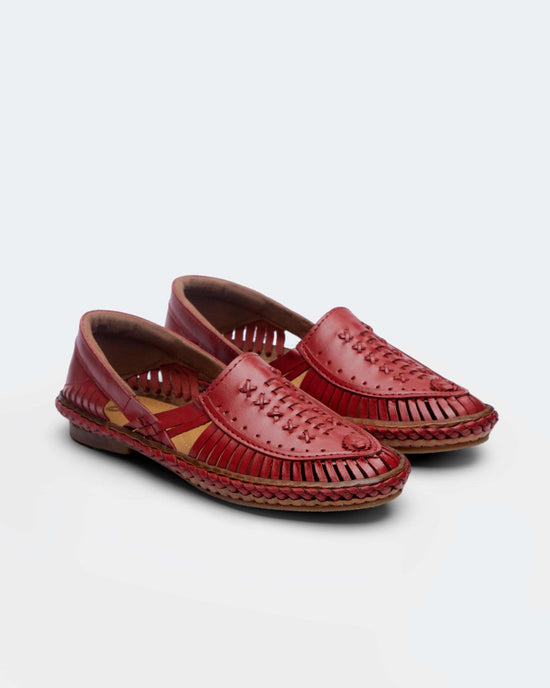 Aristocrat leather flats for Women Red