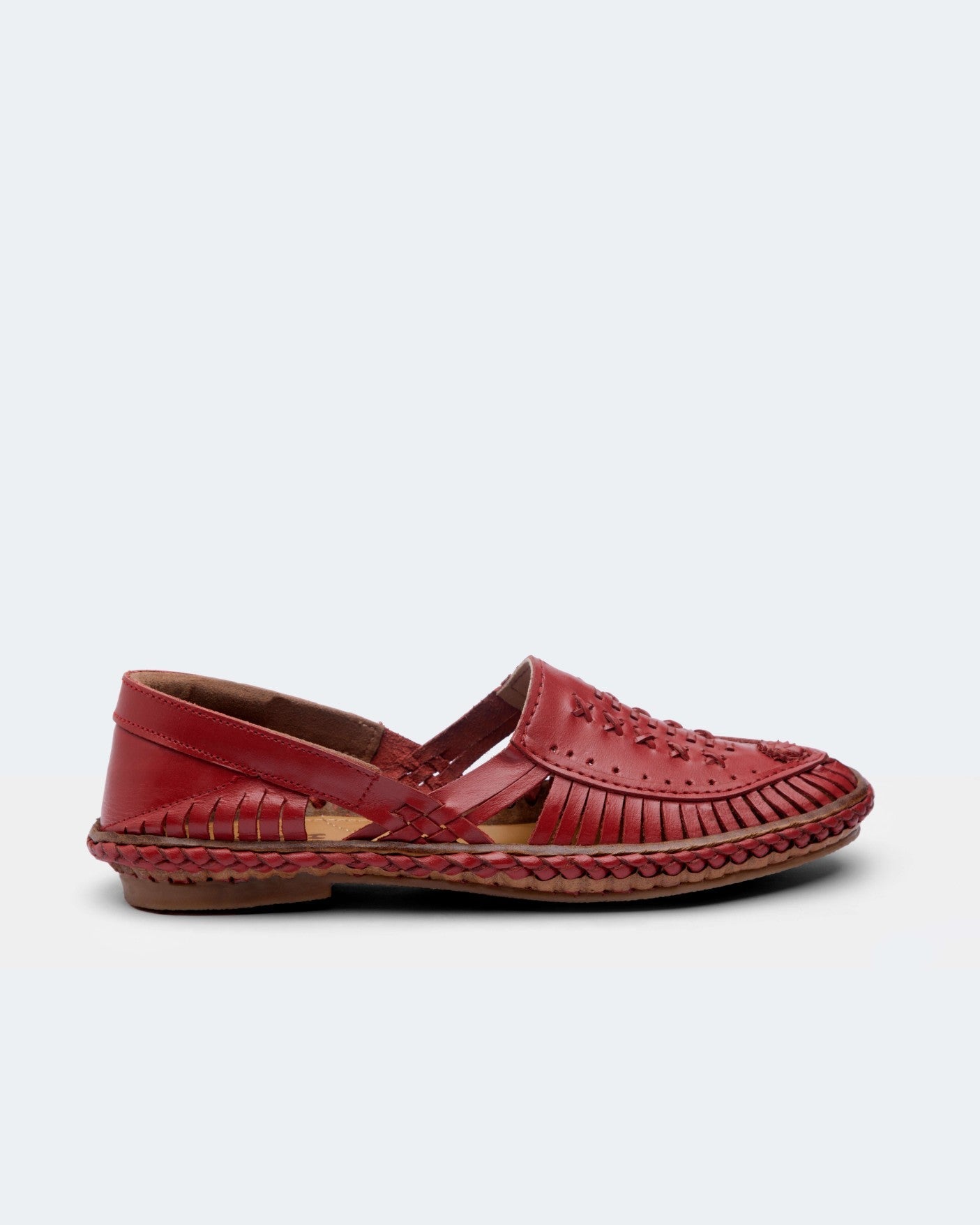 Aristocrat leather flats for Women Red